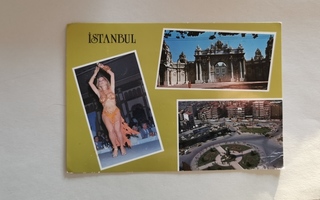 ISTANBUL - TURKIYE, TURKKI, kulkenut postikortti