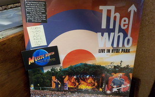 THE WHO - LIVE IN HYDE PARK UUSI 2CD + BLU-RAY + DVD + KIRJA