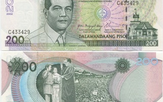 Filippiinit Philippines 200 Piso 2002 (P-195a) UNC
