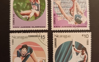 Urheilu. Nicaragua. Korea-88