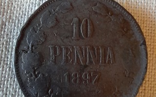 10 penniä 1897