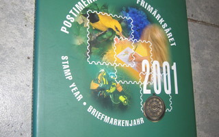 Postimerkkivuosi 2001 = Frimärksåret = Stamp year ( TÄYSI !!