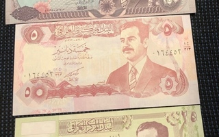250,25 ja 5 Dinars Iraq