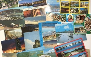 Ulkomaan postikortteja 20kpl