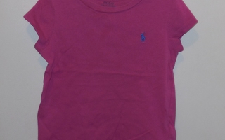 92 cm (2) - Ralph Lauren pinkki T-paita