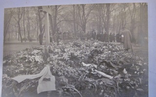 VANHA Valokuva Helsinki Saksalaisten Hautajaiset 1918