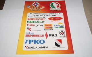 Koripallo-Kataja kausiohjelma 2004-2005