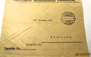 1936 Hämeenlinna suojeluskuntakuori