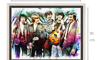 The Rolling Stones canvastaulu 30 cm x 40 cm + kehys