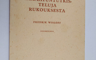 Fredrik Wislöff : Raamatuntutkisteluja rukouksesta