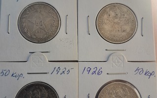 50 Kopeekkaa 1921, 1924, 1925 ja 1926