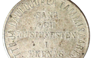Jetoni 1891 Soitto ja Laulujuhlat Tammisaaressa 1891