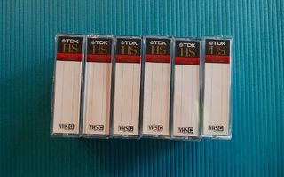 VHS C  videokasetti 6 kpl