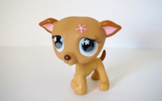 LPS Brown Whippet Puppy #498 Limited Edition Excl. Valentine