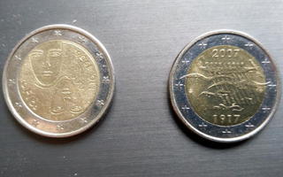 Suomi, 2 €:n kolikot 2006 ja 2007