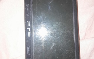 Mustanvärinen Sony PlayStation Portable käsikonsoli