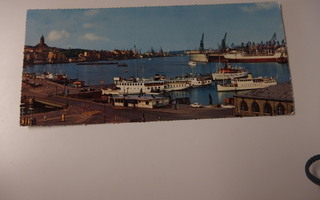 Postikortti v. 1962 , Göteborg satama. Kulkenut