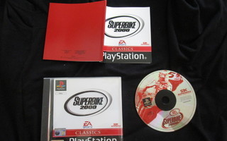 PS1 - SUPERBIKE 2000 + ohjekirja ( erinomaisen kuntoinen !!