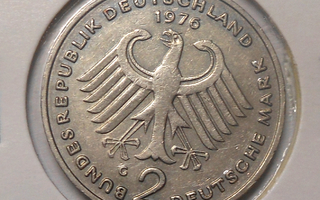 Saksa. 2 mark 1976G.