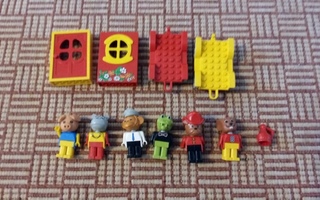Lego Fabuland figuureja 6 kpl + osia