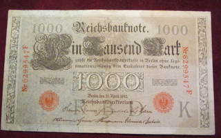 1000 mark 1910 Saksa-Germany
