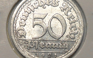 Saksa. 50 pfennig 1921J.