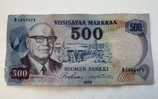 Kekkonen 500 markkaa 1975 A1643475