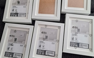 6 kpl Ikea Ribba valokuvakehykset 13x18 (4 uutta!)