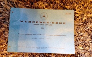 Mercedes-Benz varaosaluettelo kuorma-auto LP 1617/1619, 1973