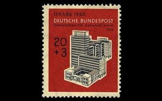 Saksa 172 ** Postimerkkinäyttely IFRABA 20 + 3 Pf (1953)