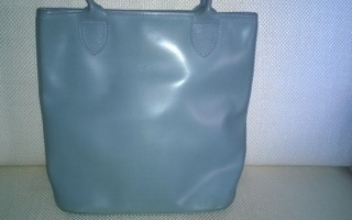 Longchamp murretun vaal.sininen laukku+pussukka, nahkaa